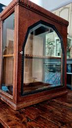 Uniek Amsterdamse school kast vitrinekastje Art Deco 1920, Antiek en Kunst, Ophalen