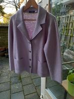 Wollen jasje (vilt), maat M, lila met metalen knoopjes, Kleding | Dames, Maat 38/40 (M), Paars, C en A, Ophalen of Verzenden