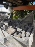Bigbag 0,5m3 Basalt/Ardennen brokken., Tuin en Terras, Grind, Keien en Split, Zo goed als nieuw, Split, Basalt, Antraciet