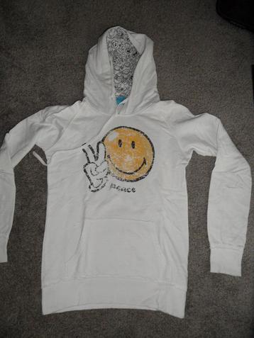 Sweatshirt SmileyWorld, kleur wit, maat S beschikbaar voor biedingen