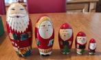 5 delige kerstman matroesjka nr 2, Ophalen of Verzenden, Gebruikt