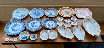 Diverse Sierborden en Schaaltjes - Chinees & Delfts Blauw beschikbaar voor biedingen