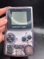 Game Boy Color - Paars Transparant, Spelcomputers en Games, Spelcomputers | Nintendo Game Boy, Gebruikt, Lenn hodes, Ophalen of Verzenden