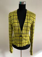 Jas22 - Geel met zwart Vanilia colbert maat 38 (1), Kleding | Dames, Jasjes, Kostuums en Pakken, Ophalen of Verzenden, Zo goed als nieuw