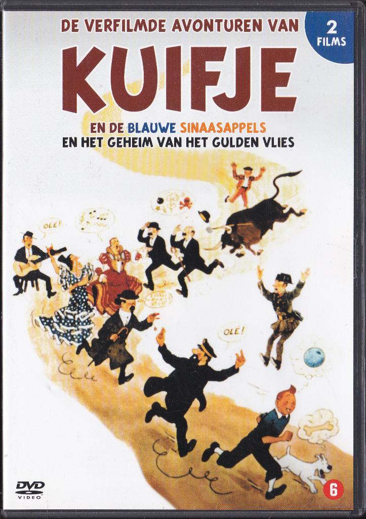 Kuifje de blauwe sinaasappels ֎ geheim van het gulden vlies, Cd's en Dvd's, Dvd's | Avontuur, Zo goed als nieuw, Boxset, Vanaf 6 jaar