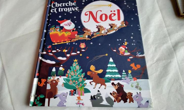 Noël KERST Cherche et Trouve ZEER ZELDZAAM BOEK M-, Boeken, Kinderboeken | Baby's en Peuters, Nieuw, 3 tot 4 jaar, Ophalen of Verzenden