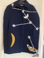 Blauwe cape met maan en sterren, Kleding | Dames, Ophalen of Verzenden, Zo goed als nieuw, Maat 38/40 (M), Blauw