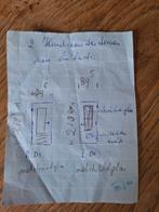 Hardhouten Buitendeur met Draadglas - 212,5x89,5 cm, Doe-het-zelf en Verbouw, Ophalen, Gebruikt, Buitendeur, 200 tot 215 cm