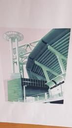 Zeefdruk Johan Cruyff Arena Amsterdam Ton Noppers 1996, Antiek en Kunst, Kunst | Litho's en Zeefdrukken, Ophalen