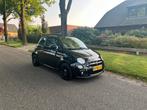 Fiat 500C Cabrio Twinair Turbo S 80Pk Airco Bjr.2014, Cabriolet, Leder en Stof, Zwart, Origineel Nederlands