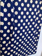 Place du Soleil blauwe jurk creme stippen maat M met zakken, Maat 38/40 (M), Blauw, Place du Soleil, World Fashion Centre Amsterdam Tower 1, 1st Floor, Showroom 43