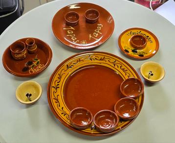 Spaans Tapas Servies - Handbeschilderd beschikbaar voor biedingen