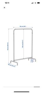 Ikea  mulig clothes rack 99*152, Kleding | Dames, Kledingrekken, Ophalen, Zo goed als nieuw