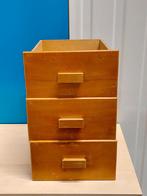 Vintage laden houten lades van bureau, Ophalen, Gebruikt, Minder dan 40 cm, Minder dan 35 cm