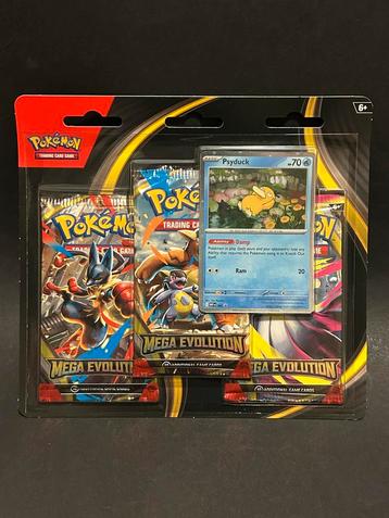 Mega Evolution Psyduck 3-Pack Blister beschikbaar voor biedingen
