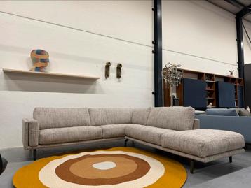 Nieuw Leolux Bellice Hoekbank Nubis stof Design Bank beschikbaar voor biedingen