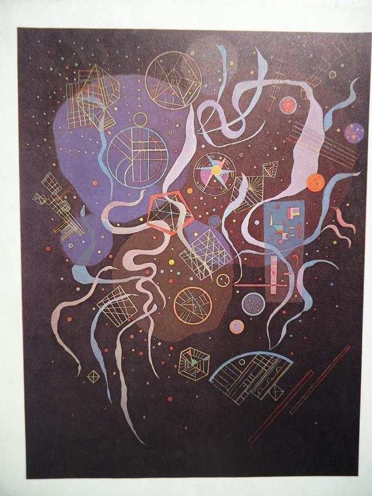 Wassily KANDINSKY litho 1969 abstract, Galerie Maeght Parijs, Antiek en Kunst, Kunst | Litho's en Zeefdrukken, Ophalen of Verzenden