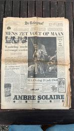 Telegraaf uit 1969 - mens zet voet op de maan, Verzamelen, Tijdschriften, Kranten en Knipsels, Ophalen, 1960 tot 1980, Tijdschrift
