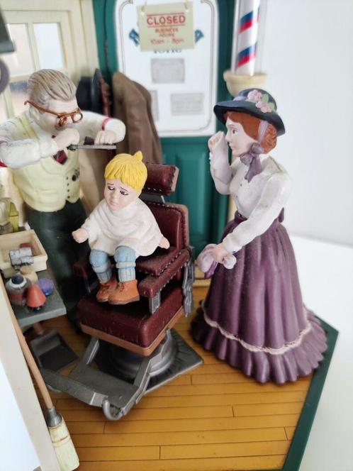 Vintage muziekdoos ye olde barbershop, Antiek en Kunst, Curiosa en Brocante, Ophalen