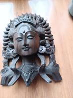 HOUTEN BUSTE/MASKER BALINESE DANSERES, Antiek en Kunst, Ophalen of Verzenden