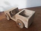 Blank houten Jukka speelgoed Jeep Auto, Ophalen of Verzenden, Zo goed als nieuw