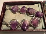 Jaren zestig armband met amethist edelstenen, Sieraden, Tassen en Uiterlijk, Antieke sieraden, Verzenden, Armband, Met edelsteen