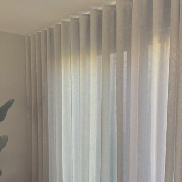 Wavegordijn 190 x 259,5. Inbetween crême glans.Nieuw! beschikbaar voor biedingen