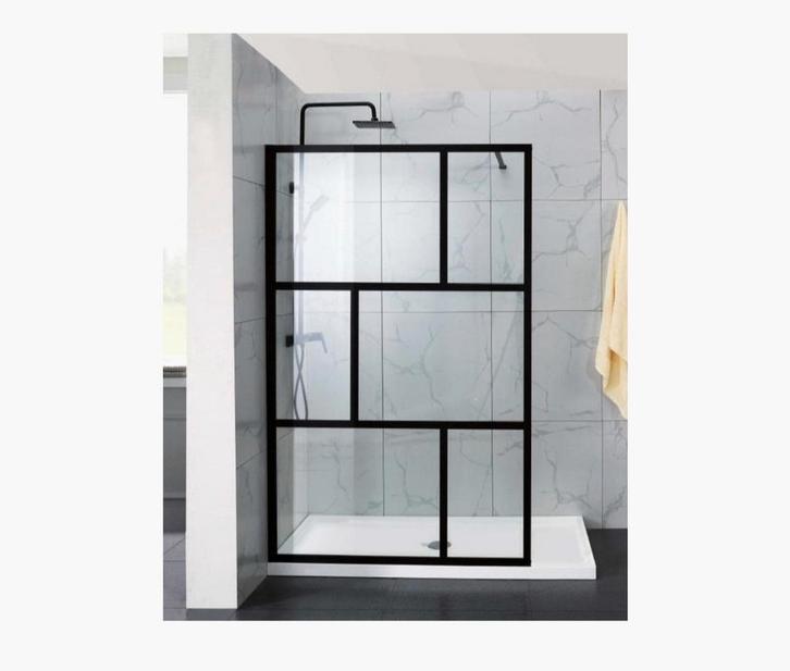 Mondriaan douchewand, Huis en Inrichting, Badkamer | Complete badkamers, Zo goed als nieuw, Ophalen