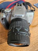 Canon EOS 300V met 28-80mm Sigma zoom lens, Audio, Tv en Foto, Fotocamera's Analoog, Gebruikt, Ophalen of Verzenden