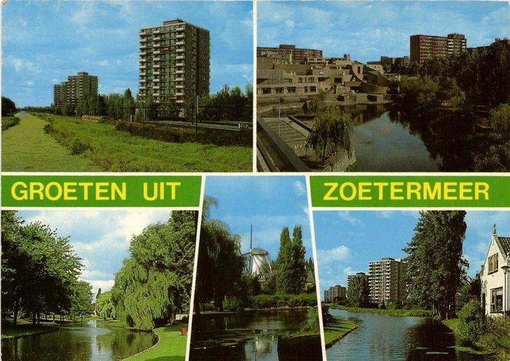 Groeten uit Zoetermeer - 5 afb - 1983 gelopen, Verzamelen, Ansichtkaarten | Nederland, Gelopen, Noord-Brabant, Voor 1920, Ophalen of Verzenden