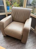 Comfortabele Leren Fauteuil, Ophalen, Zo goed als nieuw, 75 tot 100 cm, Leer