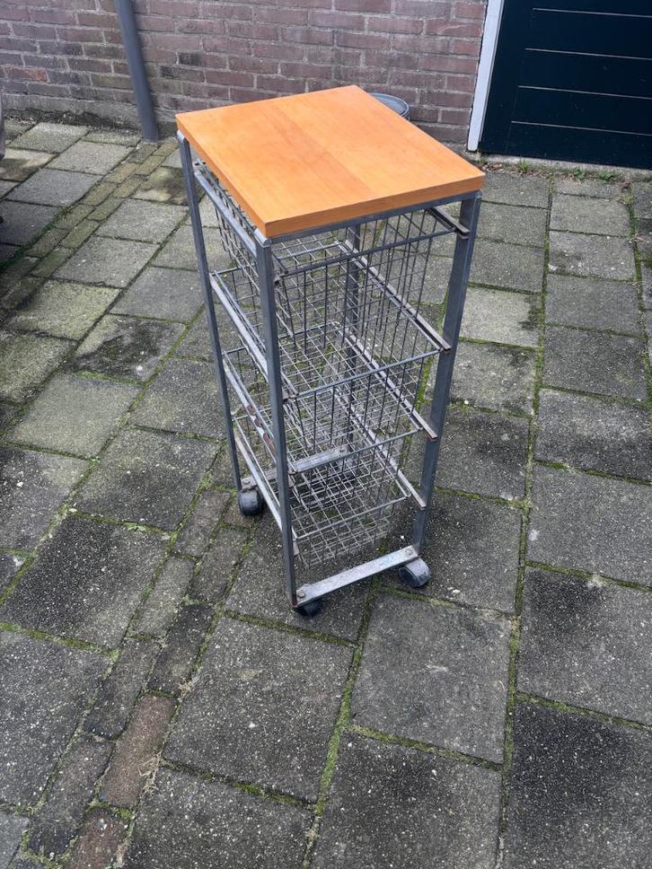 IKEA badkamer trolley, verrijdbaar., Huis en Inrichting, Badkamer | Badkamermeubels, Gebruikt, Overige typen, Minder dan 100 cm