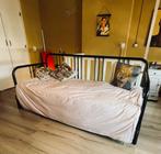 Slaap bank bed Fyresdal, Huis en Inrichting, Ophalen, Zwart, Tweepersoons, Zo goed als nieuw