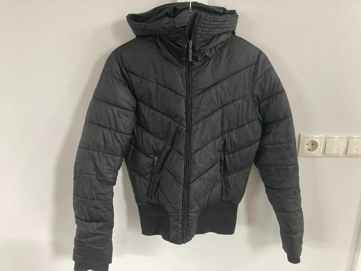 winterjas dames, Kleding | Dames, Jassen | Winter, Gedragen, Maat 36 (S), Zwart, Ophalen
