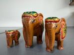 Houten Olifanten Paar uit India, Ophalen of Verzenden, Gebruikt