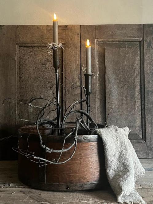Vintage houten bak, Antiek en Kunst, Curiosa en Brocante, Ophalen of Verzenden