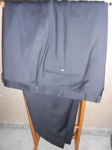 Marzotto Italy pantalon  100% wol super 110s maat 60 blauw beschikbaar voor biedingen