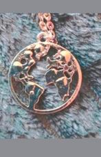 Ketting wereld, Verzenden, Nieuw, Zilver, Met hanger