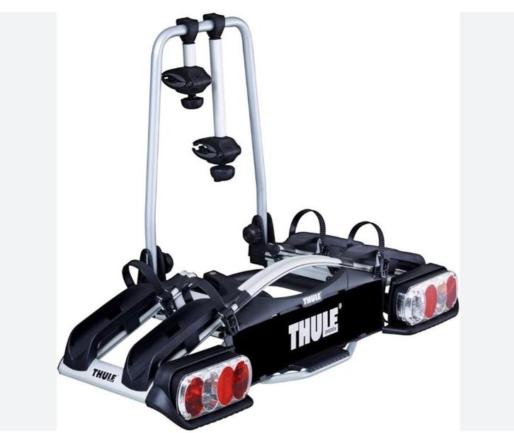 Fietsendrager voor horizontaal afneembare Thule trekhaak, Auto diversen, Fietsendragers, Gebruikt, Trekhaakdrager, 2 fietsen, Ophalen
