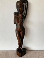 Balinees houtsnijwerk vrouw met los haar, Antiek en Kunst, Kunst | Niet-Westerse kunst, Ophalen