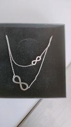 Ketting infinity, Sieraden, Tassen en Uiterlijk, Kettingen, Ophalen of Verzenden, Zo goed als nieuw, Zilver