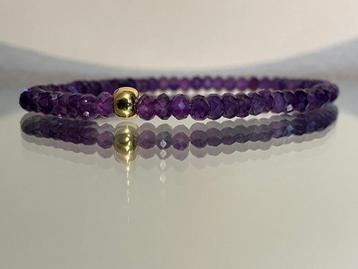 Edelsteen armband met amethist beschikbaar voor biedingen