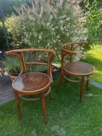 Stel antieke café stoelen mooie gelijke zittingen, Antiek en Kunst, Antiek | Meubels | Stoelen en Banken, Ophalen