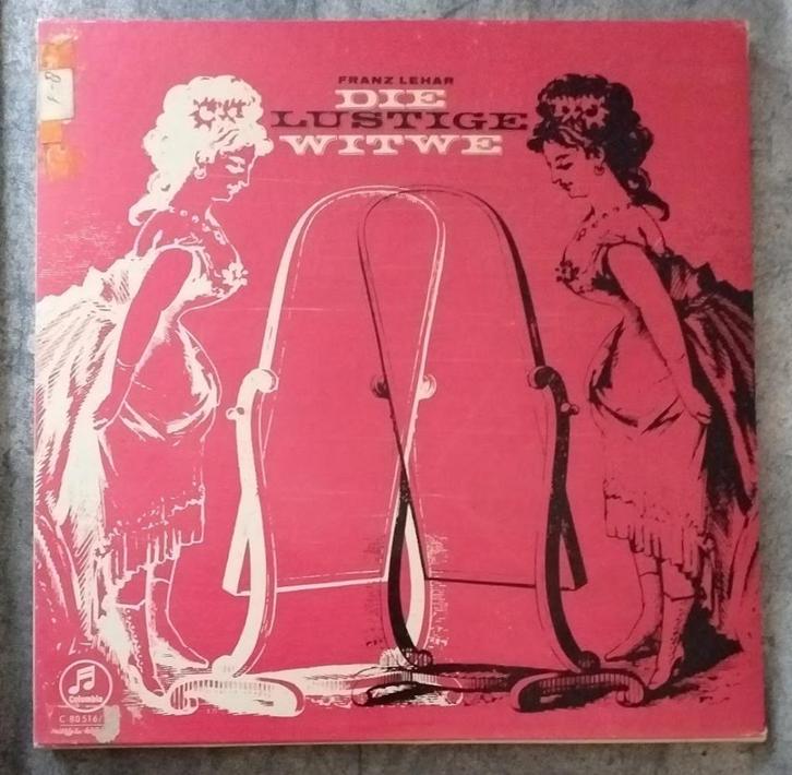 LP Operette Die Lustige witwe, Franz Lehar. [5225]  [CdViKl], Cd's en Dvd's, Vinyl | Klassiek, Zo goed als nieuw, Opera of Operette
