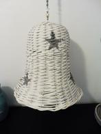 Grote rieten kerst klok met sterren 40 cm, Diversen, Kerst, *, *, Nieuw, Ophalen of Verzenden