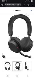Jabra evolve2 75 met nieuwe oorkussens, Audio, Tv en Foto, Koptelefoons, Overige merken, Bluetooth, Zo goed als nieuw, Op oor (supra aural)