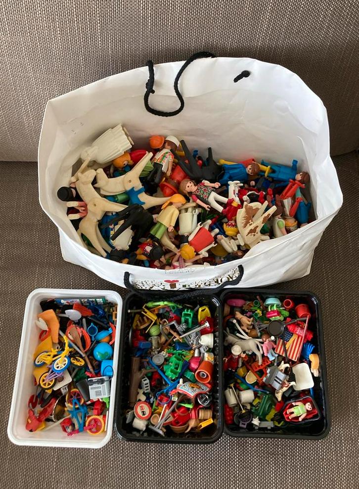 Heel veel playmobil poppetjes dieren fiets accessoires etc, Kinderen en Baby's, Speelgoed | Playmobil, Gebruikt, Los playmobil