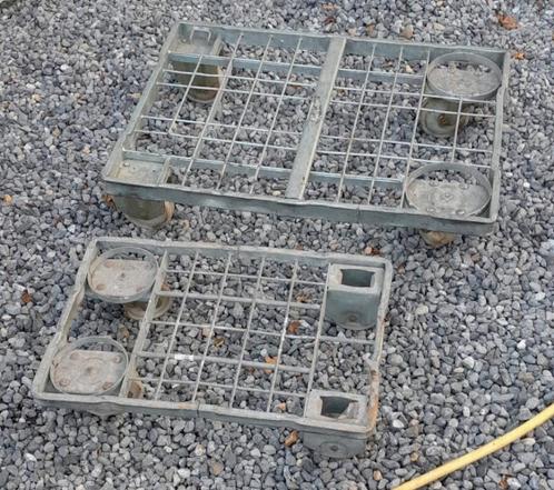 2x verhuiswagentjes / transportwagentjes, Doe-het-zelf en Verbouw, Transportwagens, Gebruikt, Transportkar, Minder dan 60 liter