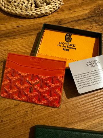 Goyard Saint Sulpice Kaartenhouder – Oranje – Nieuw in Doos beschikbaar voor biedingen