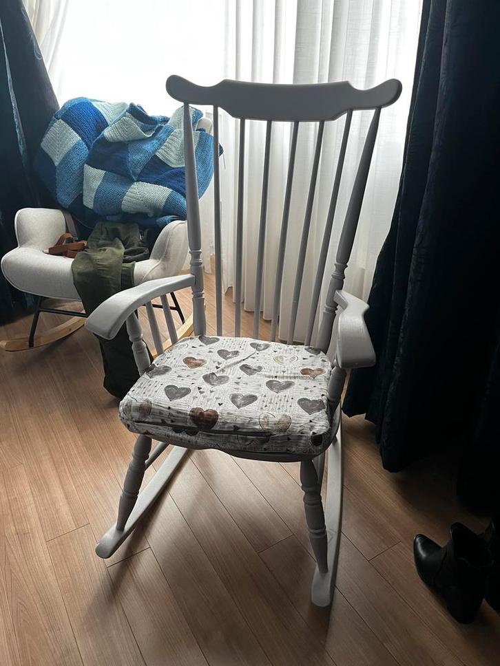 Schommelstoel, Huis en Inrichting, Stoelen, Zo goed als nieuw, Eén, Hout, Overige kleuren, Ophalen